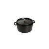STAUB Cocotte Fonte Ronde 24 cm Noir Mat 3,8 L