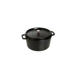 STAUB Cocotte Fonte Ronde 24 cm Noir Mat 3,8 L