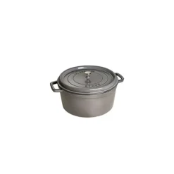 STAUB Cocotte Fonte Ronde 22 cm Gris Graphite 2,6 L