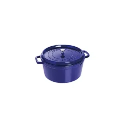 STAUB Cocotte Fonte Ronde 26 cm Bleu Intense Majolique 5,2 L