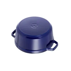 STAUB Cocotte Fonte Ronde 26 cm Bleu Intense Majolique 5,2 L