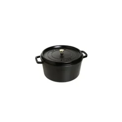 STAUB Cocotte Fonte Ronde 22 cm Noir Mat 2,6 L