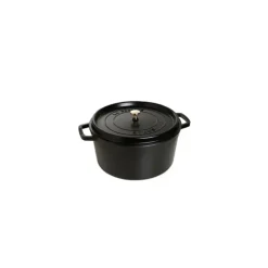 STAUB Cocotte Fonte Ronde 20 cm Noir Mat 2,2 L