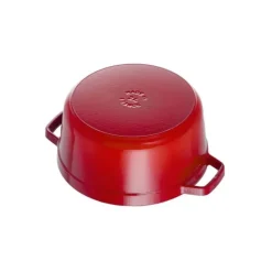 STAUB Cocotte Fonte Ronde 22 cm Rouge Cerise 2,6 L