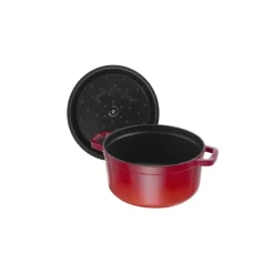 STAUB Cocotte Fonte Ronde 22 cm Rouge Cerise 2,6 L