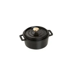 STAUB Cocotte Fonte Ronde 12 cm Noir Mat 0,4 L