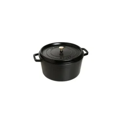 STAUB Cocotte Fonte Ronde 28 cm Noir Mat 6,7 L