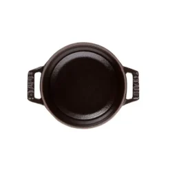 STAUB Cocotte Fonte Ronde 16 cm Noir Mat 1,2 L