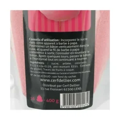 Sucre Barbe à Papa Fraise 400 g Patisdécor