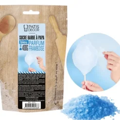 Sucre Barbe à Papa Framboise 400 g Patisdécor