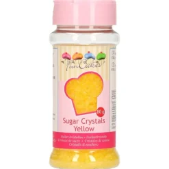 Sucre coloré Jaune 80g Funcakes