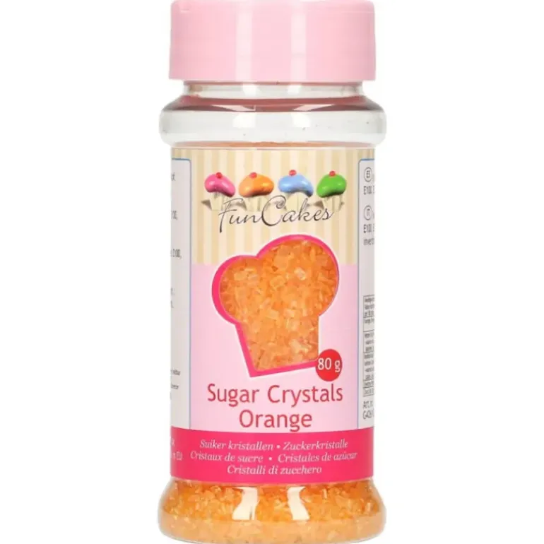 Sucre coloré Orange 80g Funcakes