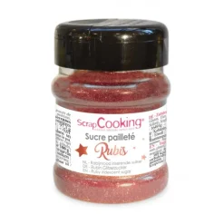 Sucre Pailleté Rubis 160 g Scrapcooking