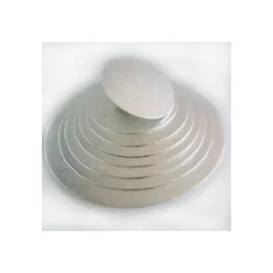 Support Gâteau Rond Ø22.5 x 0,4 cm Argenté Funcakes