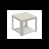 Table Basse en Résine 40 x 40 cm Blanche Miami Grosfillex