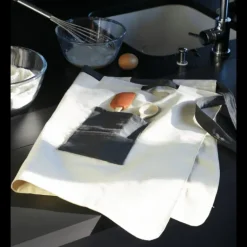 Tablier de Cuisine Crème et Ardoise Pebbly