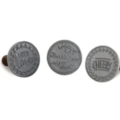 Tampons à Biscuits et Cookies Ronds Greetings (x3) Nordic Ware