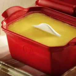 Terrine à foie gras avec presse 0,6L Emile Henry - Couleur Grand Cru