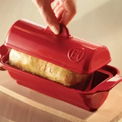 Terrine à foie gras façon médaillon 0,6L Emile Henry - Couleur Grand Cru