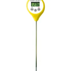 Thermomètre Digital étanche à sonde jaune -50°C à +200°C