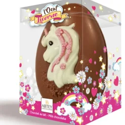 Œuf Licorne Chocolat Au Lait 14cm 120g Abtey