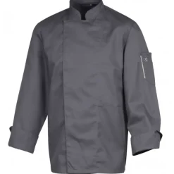 Veste de Cuisine Mixte Anthracite NERO T.3 Robur manches longues
