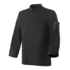 Veste de Cuisine Mixte Noire Parement NERO T.6 Robur manches longues