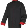 Veste de Cuisine Mixte Noire/Rouge BOKO T.1 Robur