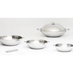Wok Casteline Ø 20 cm Manche Amovible Inox Cristel