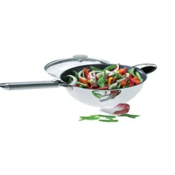 Wok Casteline Ø 20 cm Manche Amovible Anti-Adhésif Inox Cristel